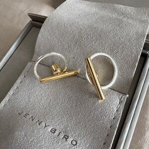 Jenny Bird Gold and Silver Hoop Earrings